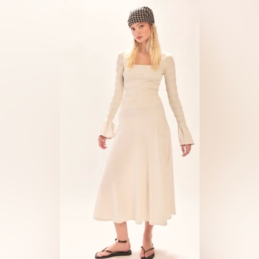 NWT FREE PEOPLE FREE EST KIERA MIDI DRESS SNOWING